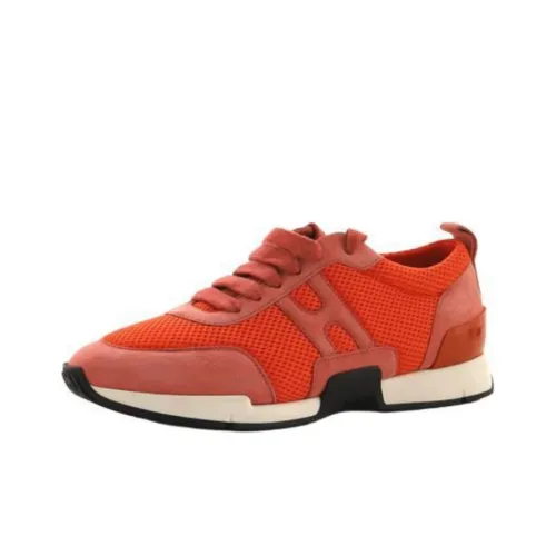 HERMES STARTER Низкий Топ Повседневная Обувь Женская Красная