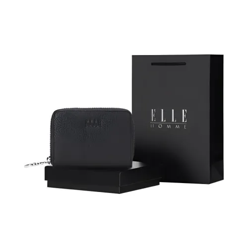 ELLE HOMME Коровья кожа Сумка для документов Картхолдер Сумка Картхолдер Обычный Мужской Черный