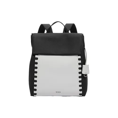 TUMI Рюкзак из коровьей кожи среднего размера женский серый и черный