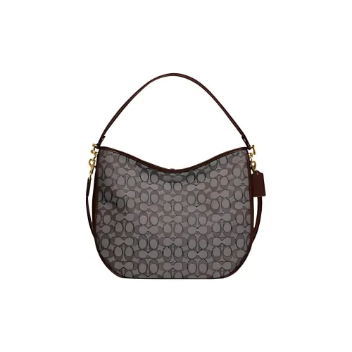 COACH Кожа Сумка через плечо Женская Коричневая