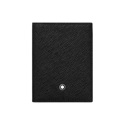 MONTBLANC Холдер для карт из коровьей кожи Мужской Классический Черный