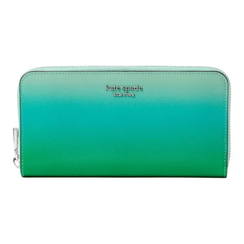 Kate Spade Saffiano кожа кошелек женский мятно-зеленый