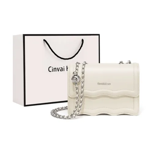 CinvaiKrose Сумка через плечо из коровьей кожи с синтетической кожей цепочка подмышная маленькая квадратная сумка