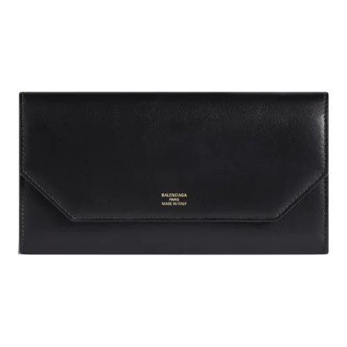 Balenciaga Коровья кожа Держатель для карт кошелек Женские Черный