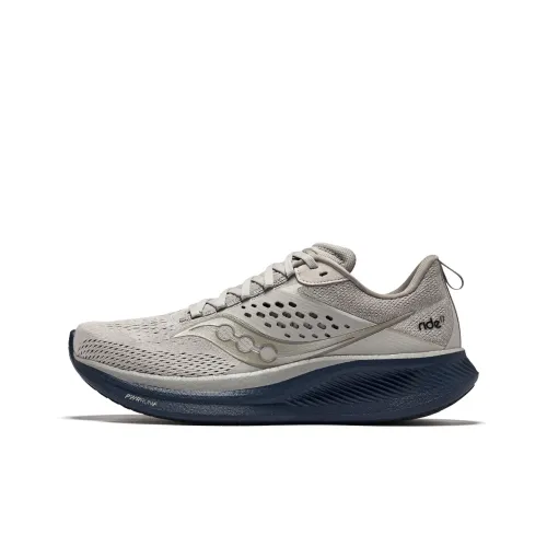 Saucony RIDE 17 Беговые кроссовки Низкий верх Светло-серый Мужской