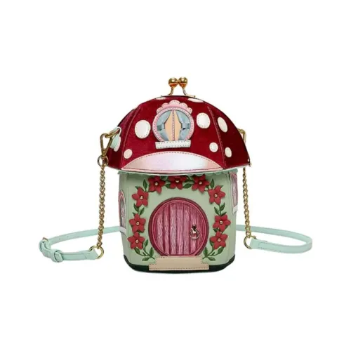 Vendula ПУ (полиуретан) Сумка через плечо Средняя Женская Красная и Зеленая