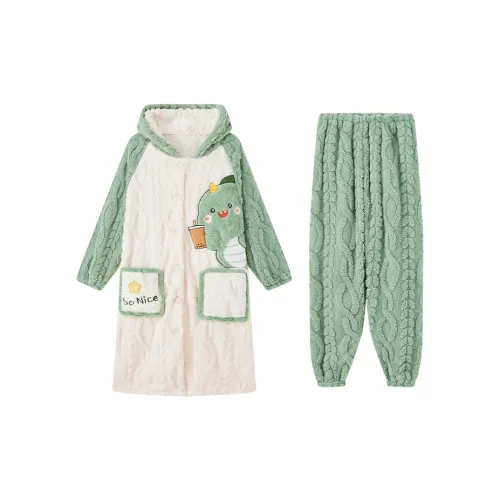 Сон Зеленый, красный Eye Женские пижамные комплекты