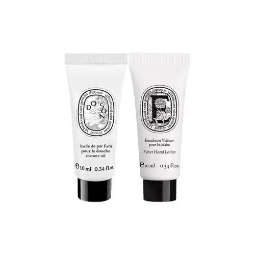 Diptyque Duson Мягкий уход за кожей масляный набор для ванны размер 10 мл + 10 мл успокаивающий