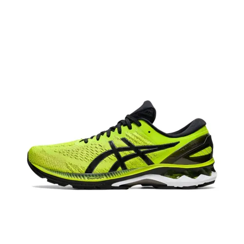 Asics Gel Kayano 27 Амортизация Поддержка Низкий Топ Марафон Длинный Бег Обувь Мужская Зеленый Черный