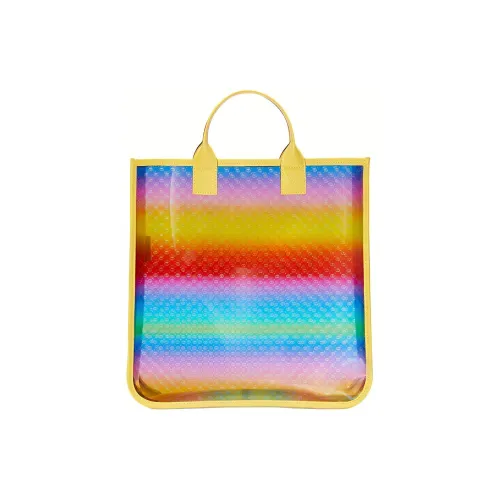 GUCCI Сумка Tote с вставками из кожи сумка для покупок сумка большого размера женская желтая многоцветная