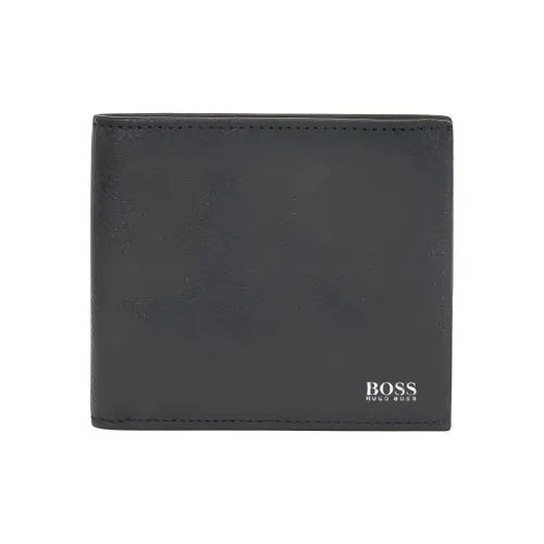 Hugo Boss Коровья кожа Держатель для карт кошелек Стандартный Унисекс Черный