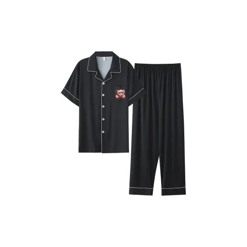 The Story Of The Flower Season Пижамный комплект Мужской Черный