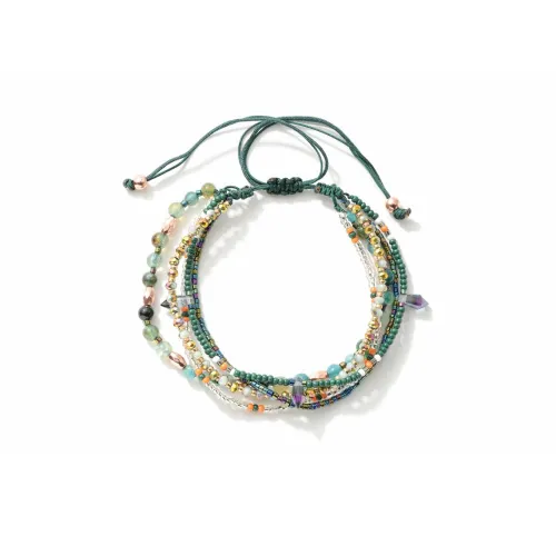 MUYAN Сплав Геометрический Круглый Бусина Многослойный Браслет Женский