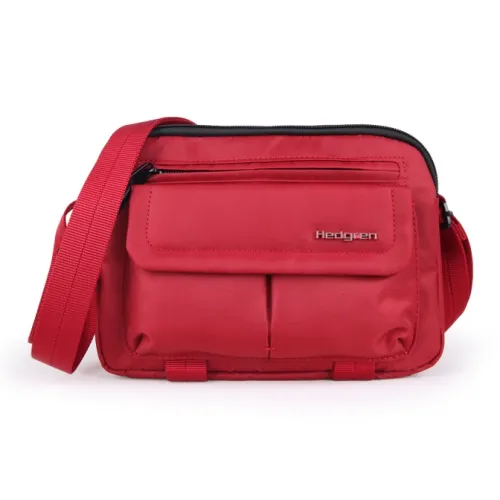 HEDGREN Полиэстер Сумка через плечо Стандартная Унисекс Томат Красный Черный Железо Серый