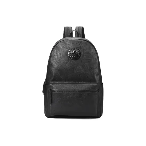 PVC 15 Дюйм Ноутбук Рюкзак Стандартный Унисекс Черный