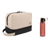 Double-Layer Khaki + Fashion Спортивная бутылка для воды Красная