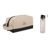 Одиночный слой хаки + модный спортивный бутылка для воды белого цвета