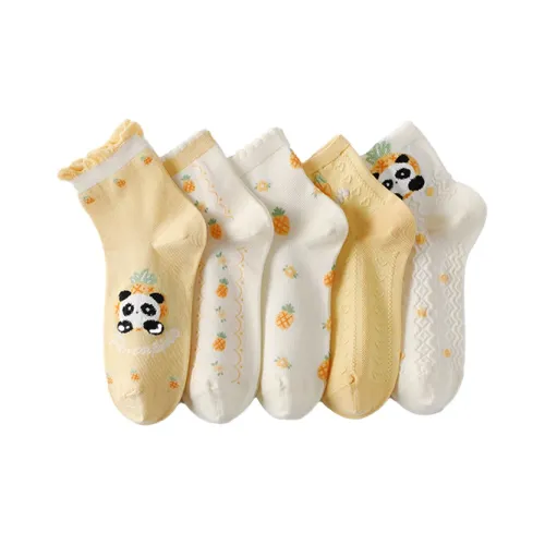 H YXIANG Носки Crew Женские 5 пар смешанные цвета