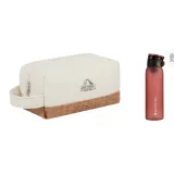 Одиночный слой экрю + модная спортивная бутылка для воды в красном цвете