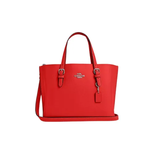 COACH Mollie Двойная сторона кожаная сумка-тоут сумка для покупок сумка через плечо сумка среднего размера женская