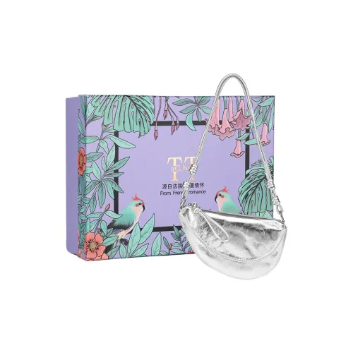 TTaG．baG Коровья кожа Сумка через плечо Женская Серебряный Белый Черный