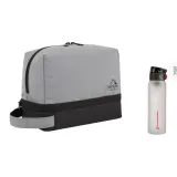 Серый + Модный Спортивная Бутылка для воды Белая