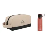 Одиночный слой хаки + модный спортивный бутылка для воды красного цвета