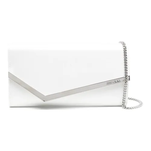 Jimmy Choo Satin Clutch Женская Белая