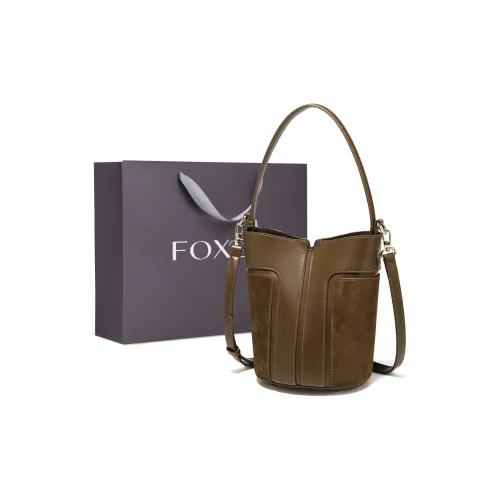 FOXER Сумка через плечо из синтетической кожи маленькая сумка на плечо женская зеленая каштаново-коричневая каштаново-кофейная