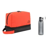 Оранжевый + Модный Спортивная Бутылка для воды Серого цвета