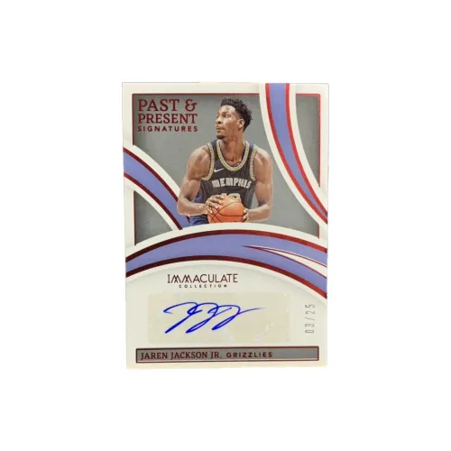 PANINI 2021-22 Jaren Jackson Jr. IMM Коллекция Подпись 03 25 JJJ Звезда Карта Карта Through Спортивные Карты 1 шт