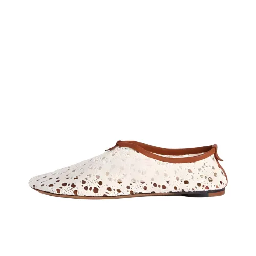 Loro Piana Женские повседневные туфли, белый, женские