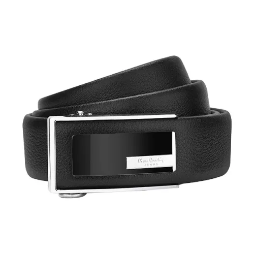 PIERRE CARDIN Натуральная кожа Автоматическая застежка Кожаные ремни Мужской Черный 3,5 см