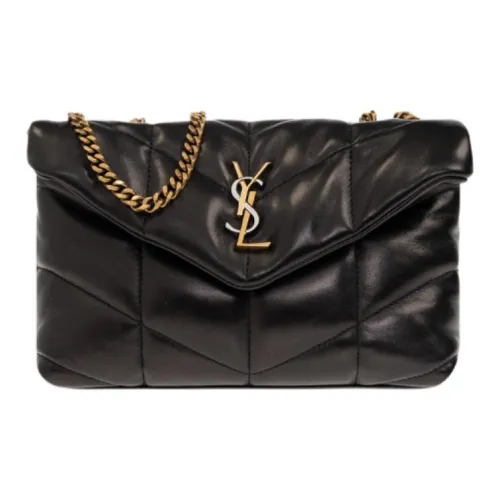 SAINT LAURENT Lambskin Сумка через плечо Мини Женская Черная