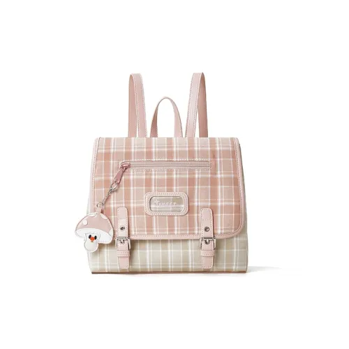 Sound For Life Ткань Синтетическая кожа Рюкзак Женские Розовый Хаки