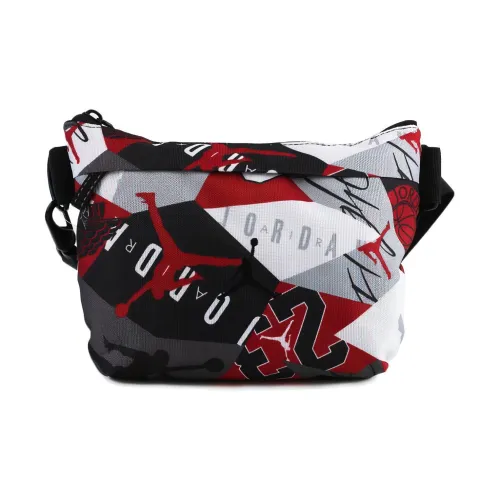 Джордан Полиэстер Сумка через плечо Бананка Сумка через плечо Sling Унисекс Черный Красный