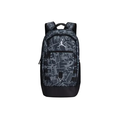 Джордан Полиэстер Рюкзак Стандартный Унисекс Угольный Черный