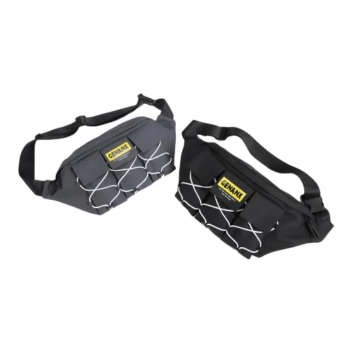 GENANX Полиэстер Одно плечо Через плечо Бананка Стандартный Унисекс Черный Темно-серый