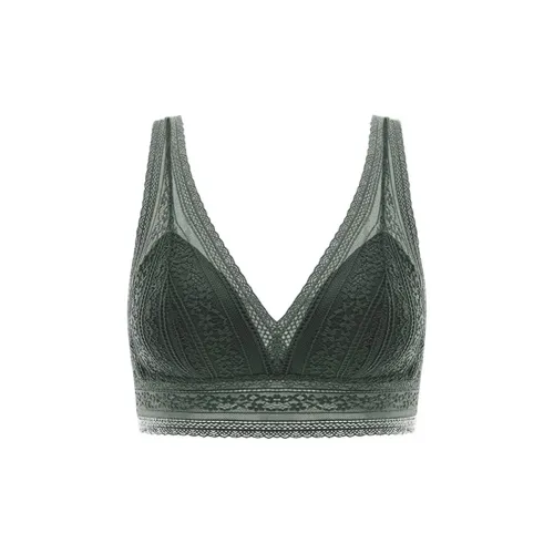 Бюстгальтер Flowers in Water женский темно-оливково-зеленый
