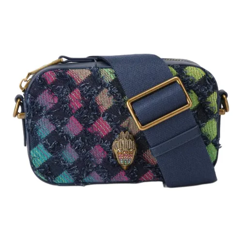 Kurt Geiger London Denim Camera Сумка через плечо Маленькая Женская Синяя и Многоцветная