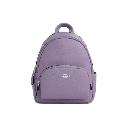 COACH Court Кожа Рюкзак Маленький Женский Светло-фиолетовый