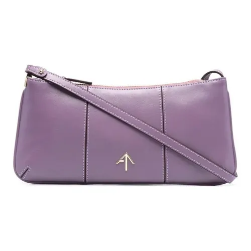 Manu Atelier Сумка через плечо из телячьей кожи сумка на плечо женская фиолетовая