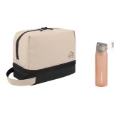 Double-Layer Khaki + Fashion Спортивная бутылка для воды Розовая