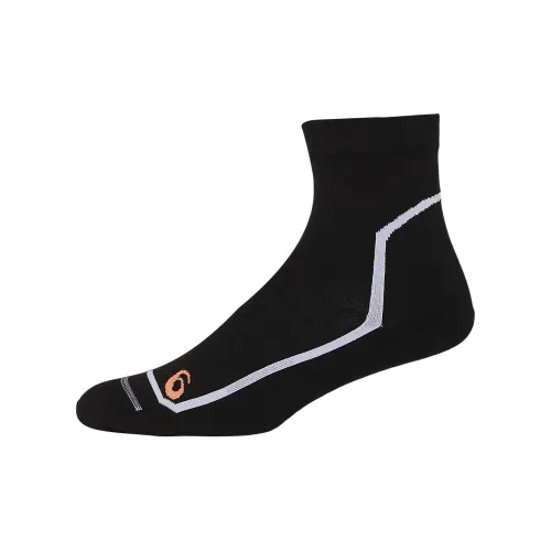 Asics Road Quarter Socks 1 шт PERFORMANCE BLACK X Ярко-белый Унисекс MID Носки до икры