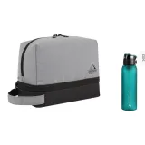 Серый + Модный Спортивная Бутылка для воды Синяя