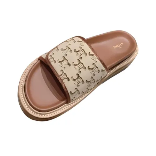 CELINE Слипоны Женские Коричневый