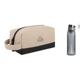 Одиночный слой хаки + модный спортивный бутылка для воды серого цвета