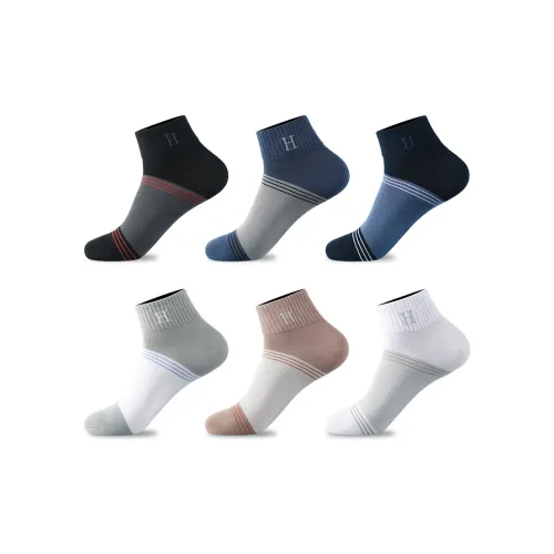H YXIANG Носки Crew Мужские упаковка из 6 пар