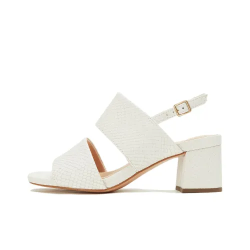Clarks One Ремешок Сандалии 6 см Женские Белые