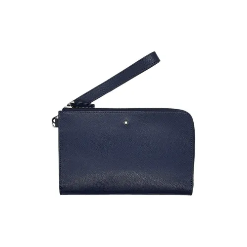 MONTBLANC Коровья кожа Клатч Маленький Женский Синий